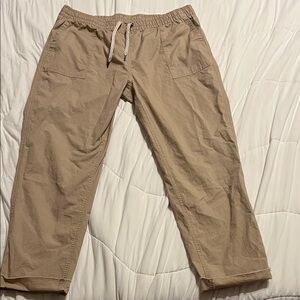 Vuori Women's Rip Stop Pants with Drawstring Waist.